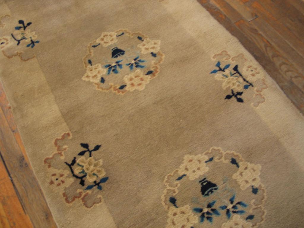 Early 20th Century Antique Chinese Peking Rug 2' 10