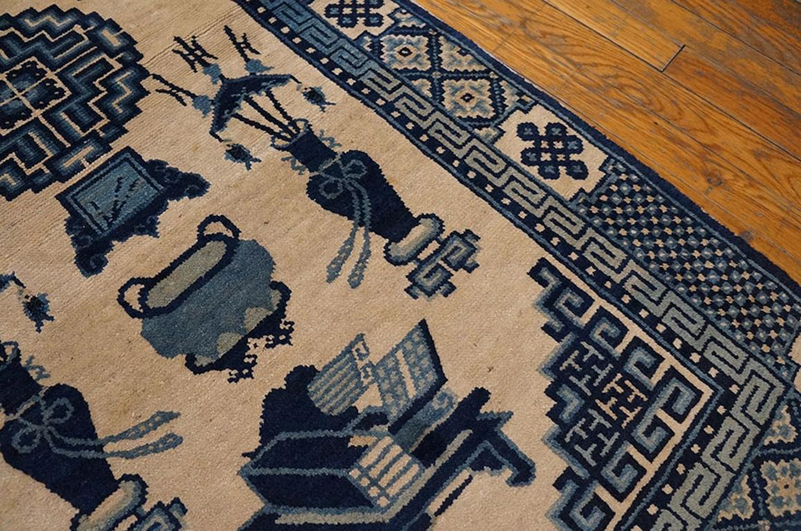 Wool Early 20th Century N. Chinese Baotou Carpet ( 2'6