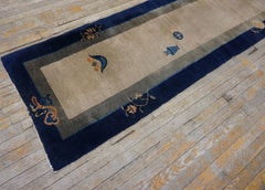 1920s Chinese Peking Carpet ( 2'6"x 11'6" - 75 x 350 )