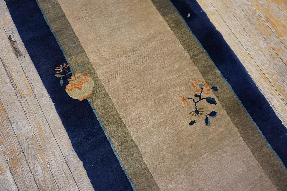 Wool 1920s Chinese Peking Carpet ( 2'6