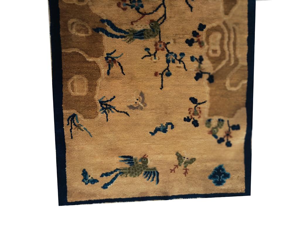 Antique Chinese Peking rug, size: 2'6
