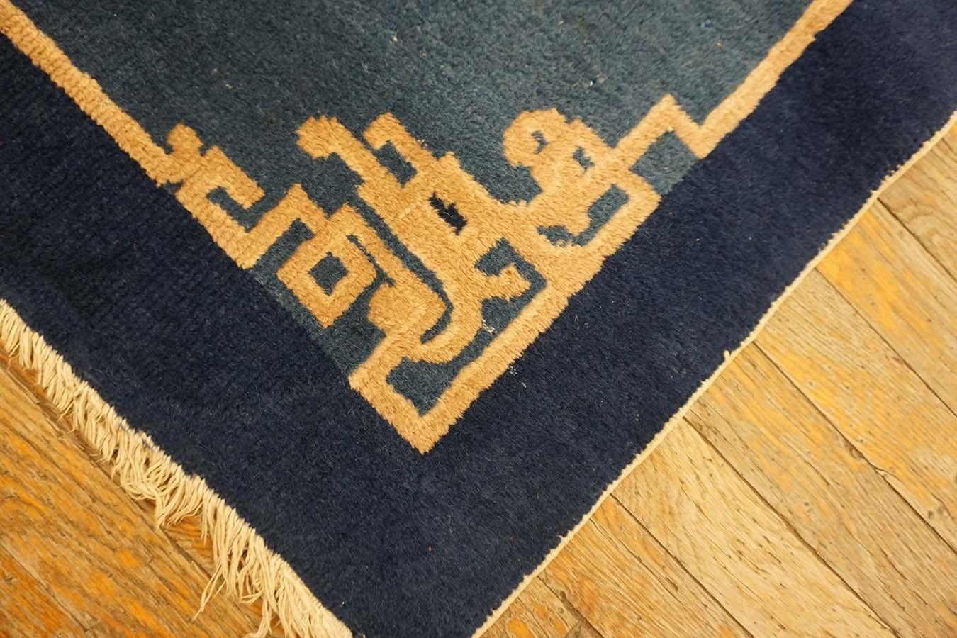 Chinesischer Art-déco-Teppich des frühen 20. Jahrhunderts ( 3' x 4'8