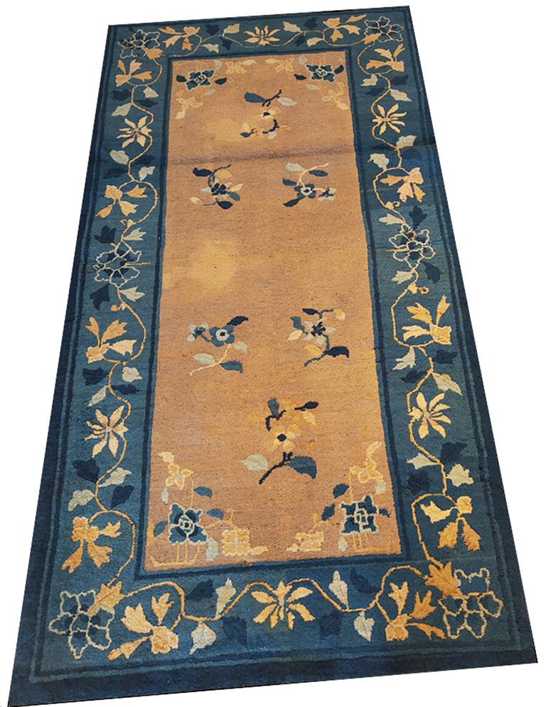 Antique Chinese Peking rug, size: 3' 0'' x 5' 9''.