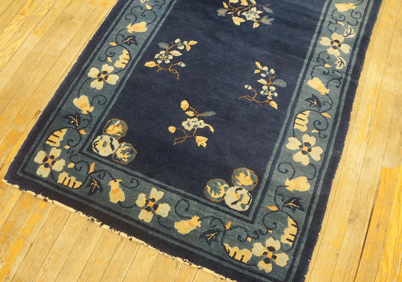 Antique Chinese Peking Rug 3' 0''x 5' 10'' In Good Condition For Sale In New York, NY