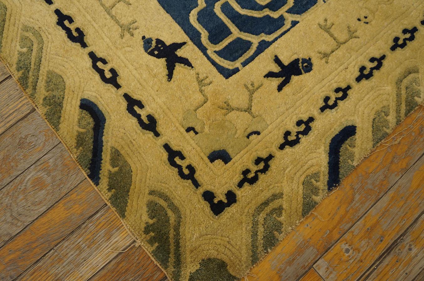 Late 19th Century Chinese Peking Dragon Carpet ( 3'10'' x 6'2'' - 117 x 188 ) For Sale 2
