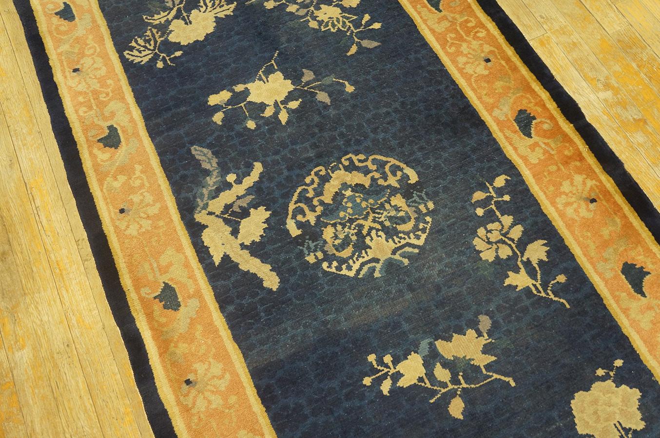 Early 20th Century Antique Chinese Peking Rug 3' 2'' x 6' 2'' For Sale