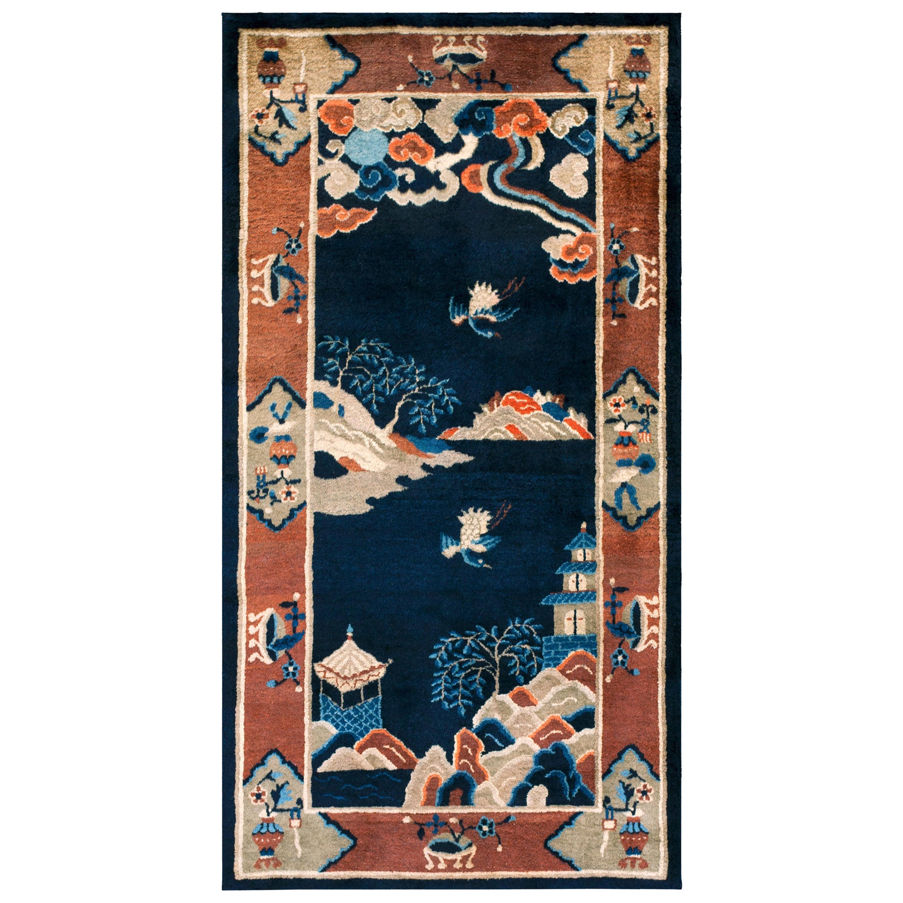 Antique Chinese Peking Rug 3' 0" x 5' 10"