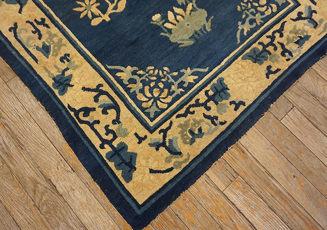 Hand-Knotted Antique Chinese Peking Rug For Sale