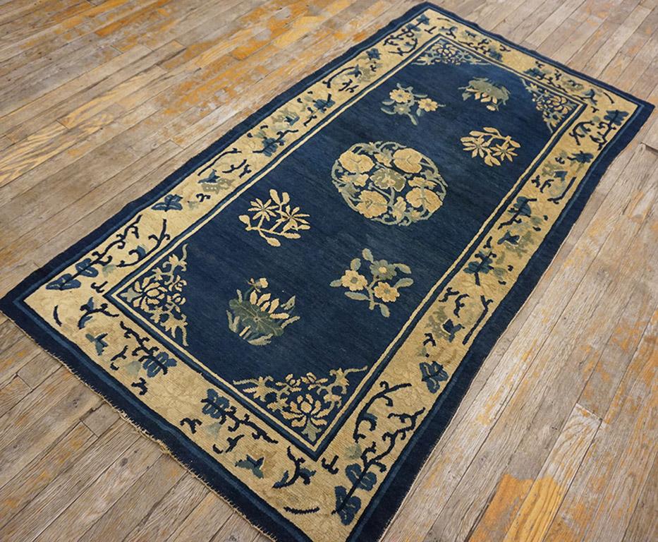 Early 19th Century Antique Chinese Peking Rug For Sale