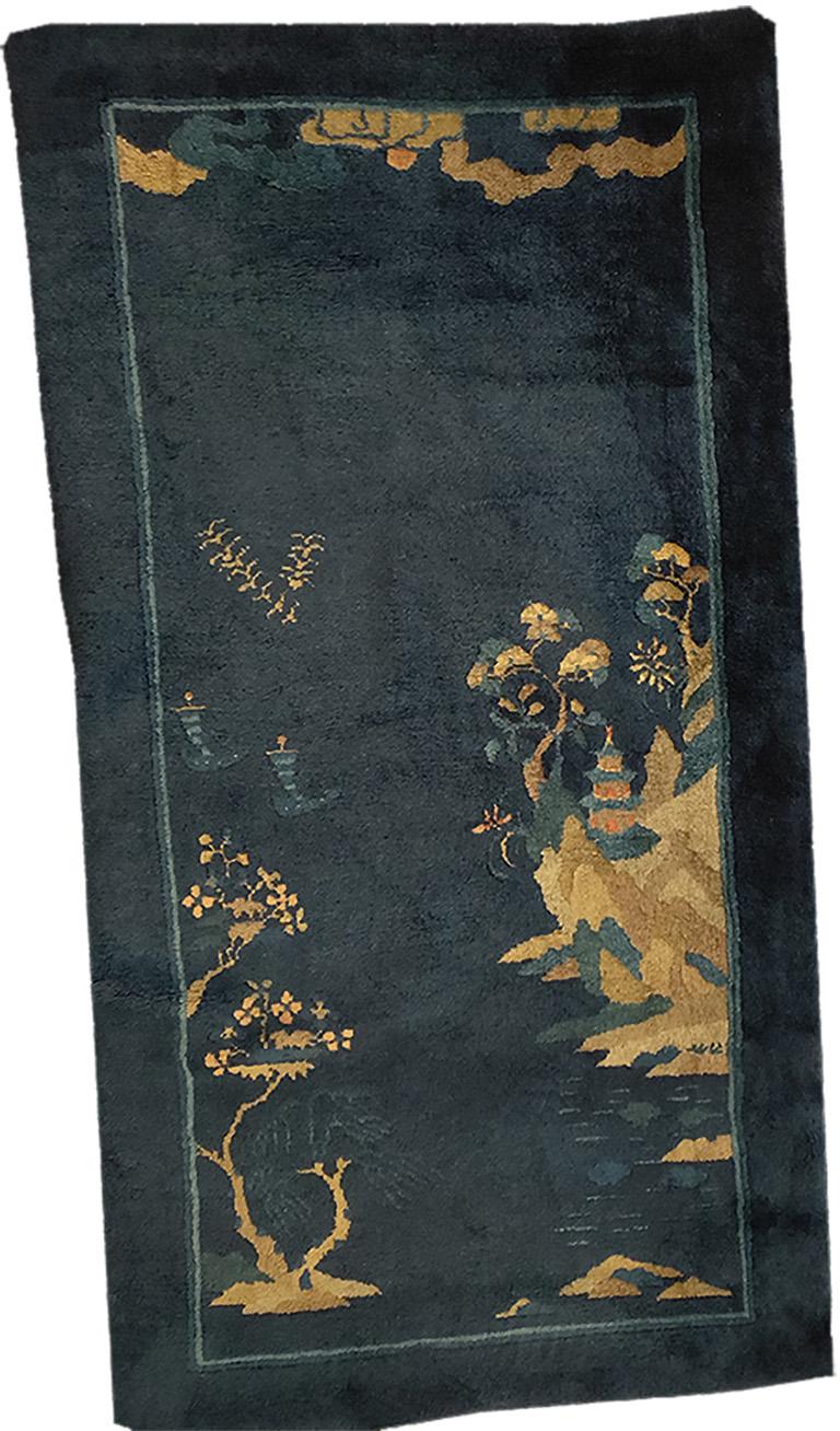 Chinois Tapis chinois de Pékin du début du 20ème siècle ( 3'' x 5''9