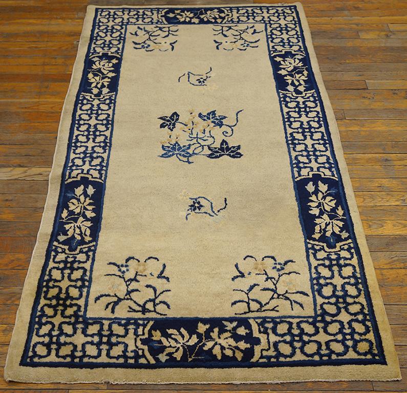 Antique Chinese Peking rug, size: 3'0