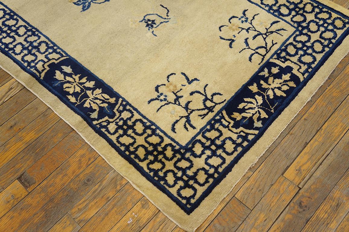 Hand-Knotted Antique Chinese Peking Rug 3' 0