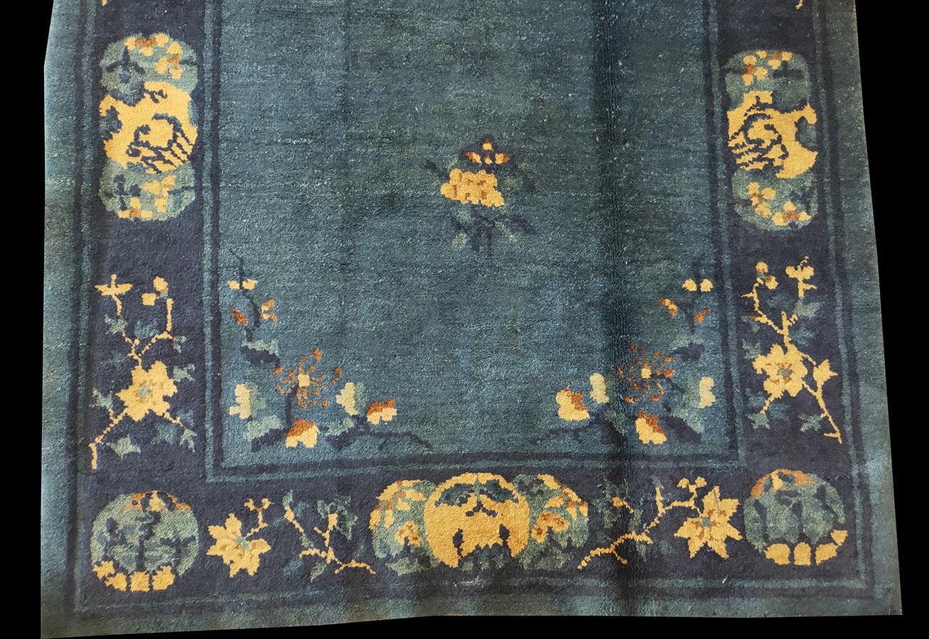 Antique Chinese Peking rug. Measures: 3'2