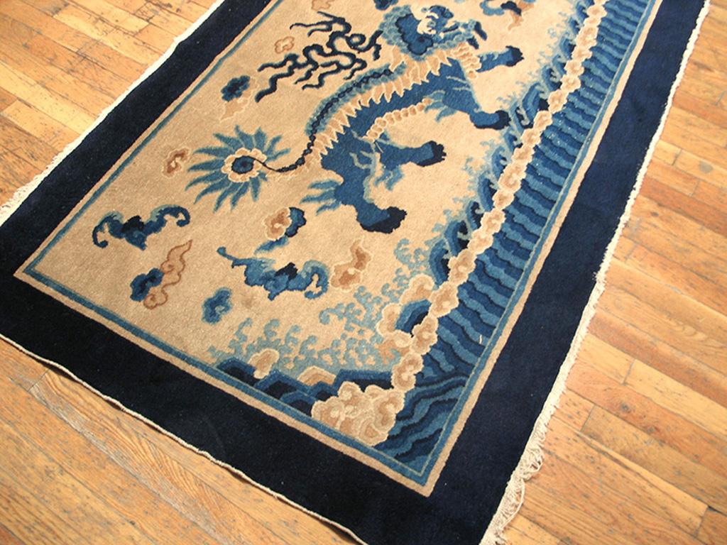 Antique Chinese Peking Rug In Good Condition In New York, NY