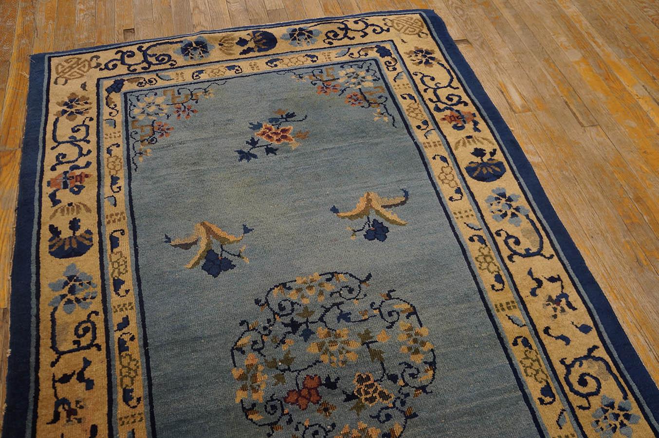 Early 20th Century 1920s Chinese Peking Carpet  (4' x 6' 9'' - 122 x 206 cm ) For Sale