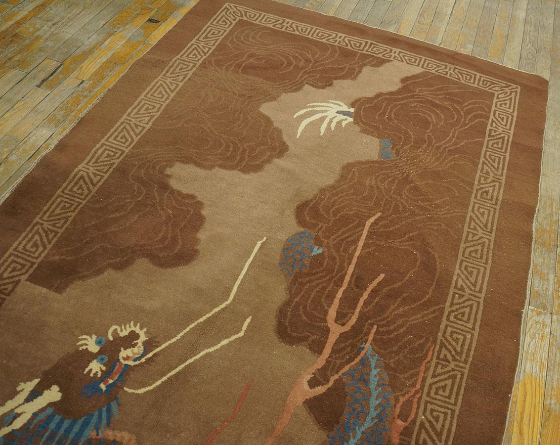 Early 20th Century Chinese Peking Dragon Carpet ( 4' 3'' x 6' 9'' - 130 x 205 ) For Sale 8