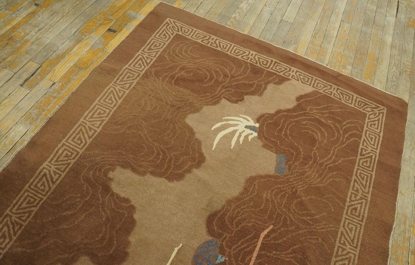 Early 20th Century Chinese Peking Dragon Carpet ( 4' 3'' x 6' 9'' - 130 x 205 ) For Sale 1