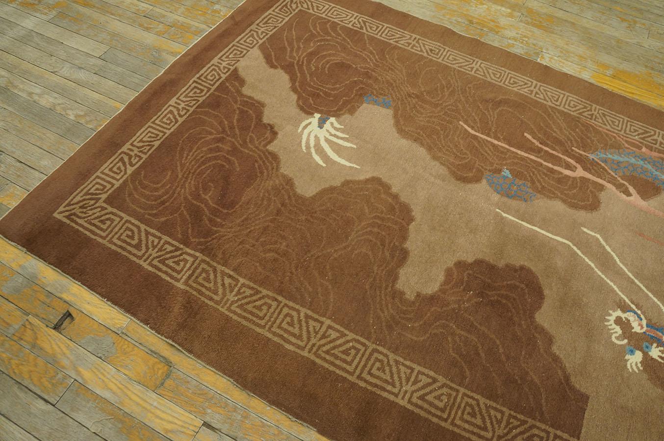Early 20th Century Chinese Peking Dragon Carpet ( 4' 3'' x 6' 9'' - 130 x 205 ) For Sale 3
