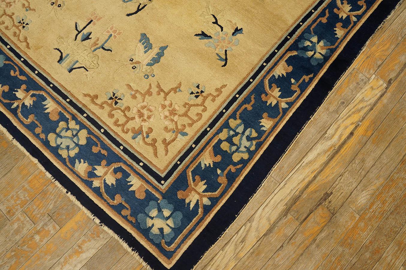 Chinesischer Peking-Teppich des späten 19. Jahrhunderts ( 4' 6'' x 7' 6'' - 137 x 2528 cm) (Wolle) im Angebot