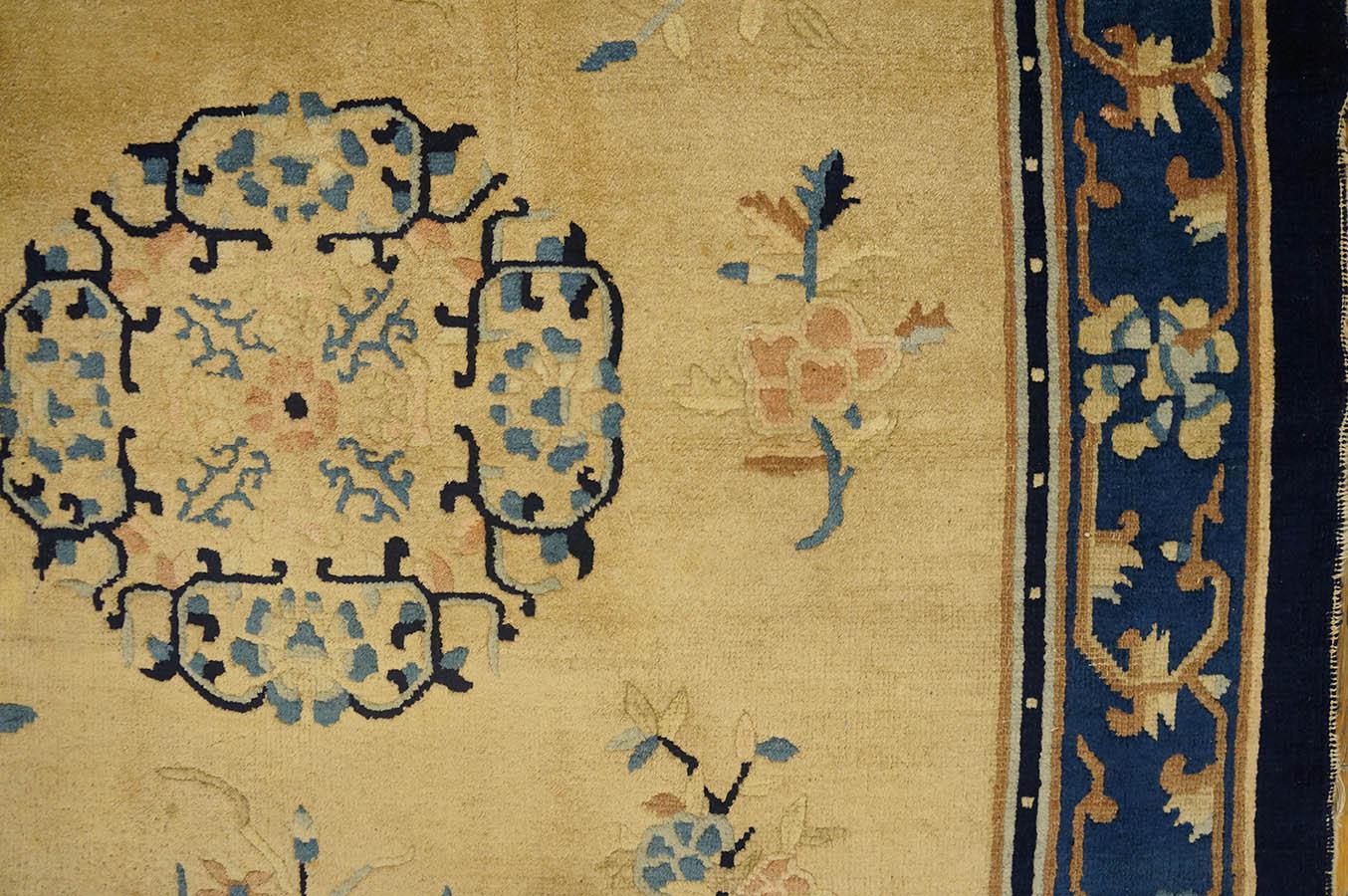 Chinesischer Peking-Teppich des späten 19. Jahrhunderts ( 4' 6'' x 7' 6'' - 137 x 2528 cm) im Angebot 2