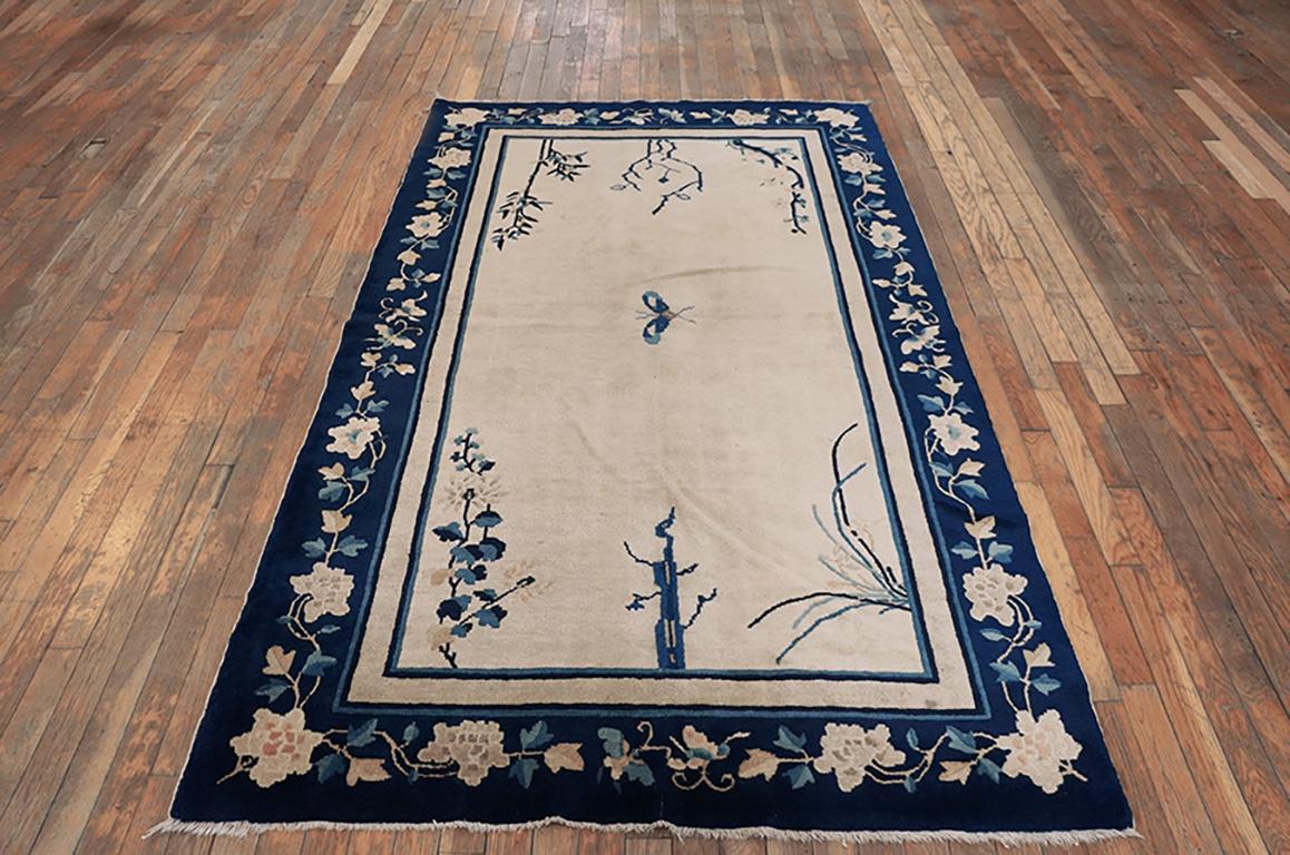 Antike Chinesisch - Peking Teppich, Größe: 4'0