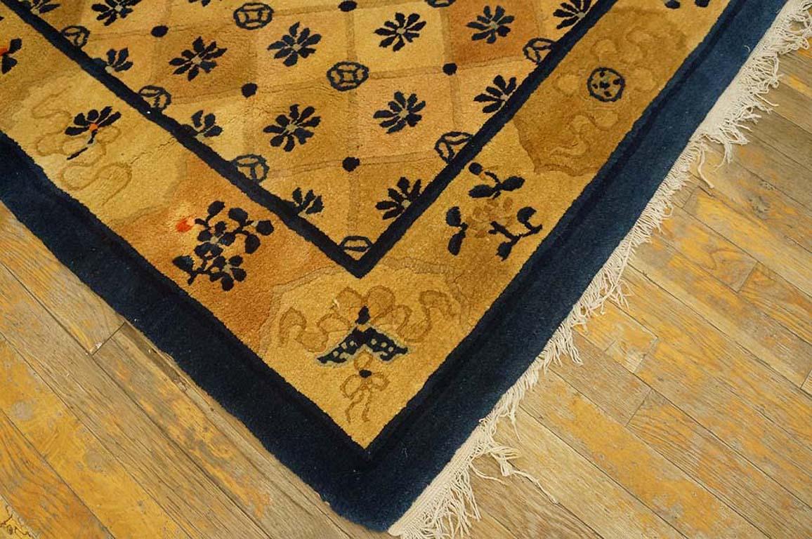 Early 20th Century Chinese Peking Carpet ( 4'3