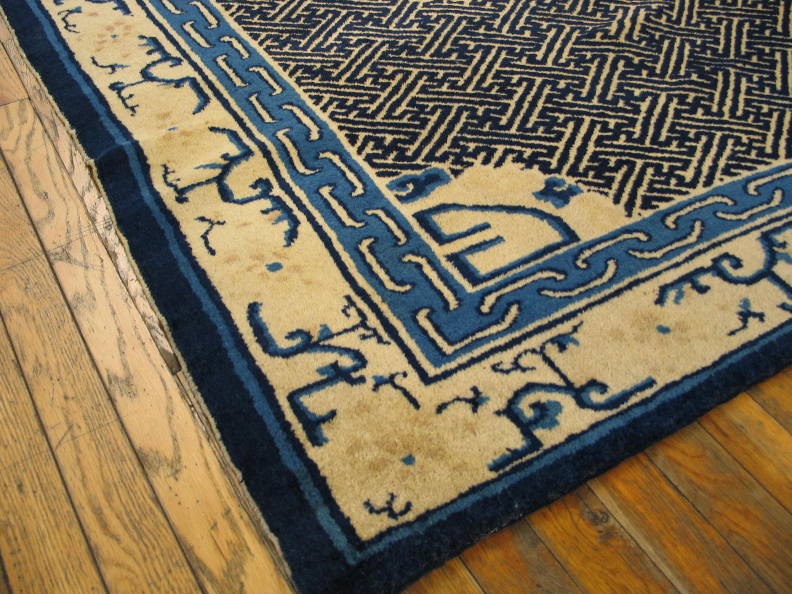 Hand-Knotted Antique  Chinese, Peking Rug For Sale