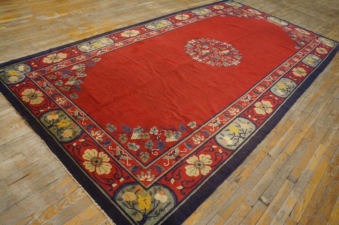 Antique Chinese Peking rug, size: 5' 0'' x 11' 8''.
