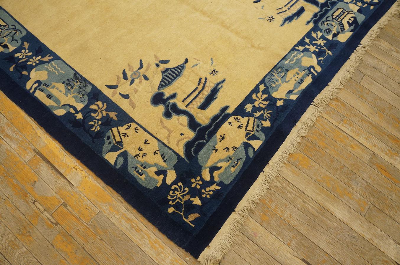Début du 20ème siècle Tapis chinois de Pékin de la fin du XIXe siècle (5,5' x 7'10