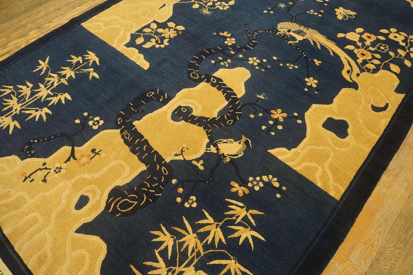 Tapis chinois de Pékin du début du 20e siècle (5,5' x 7' 8