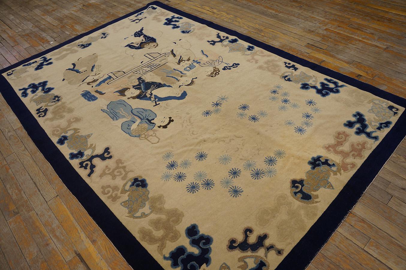 Early 20th Century Late 19th Century Chinese Peking Carpet ( 5' x 7'9