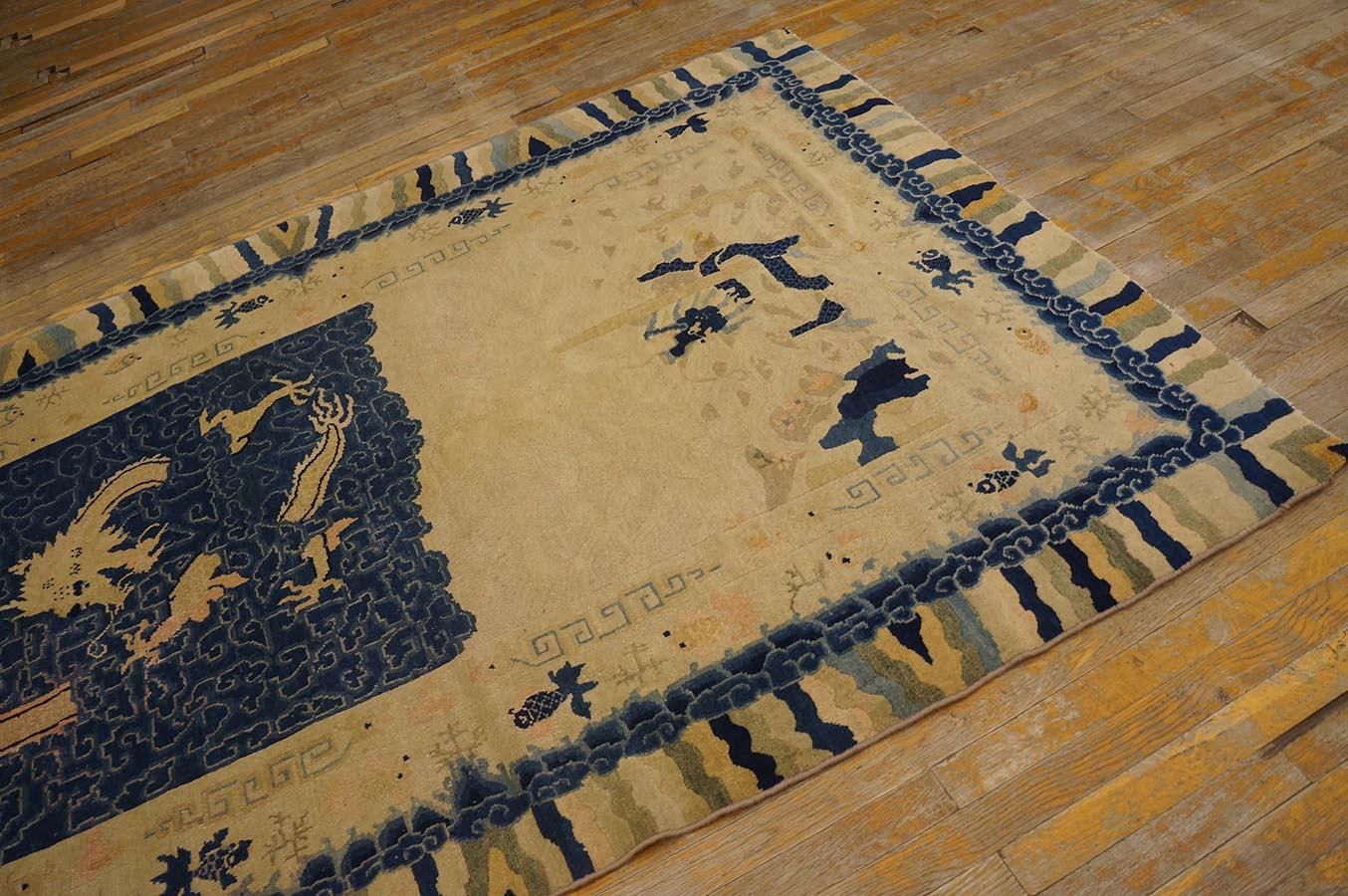 Late 19th Century Chinese Peking Dragon Carpet ( 5' x 7'8