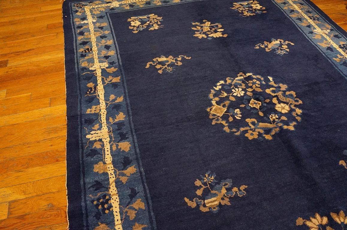 Hand-Knotted Antique Chinese Peking Rug 5' 0