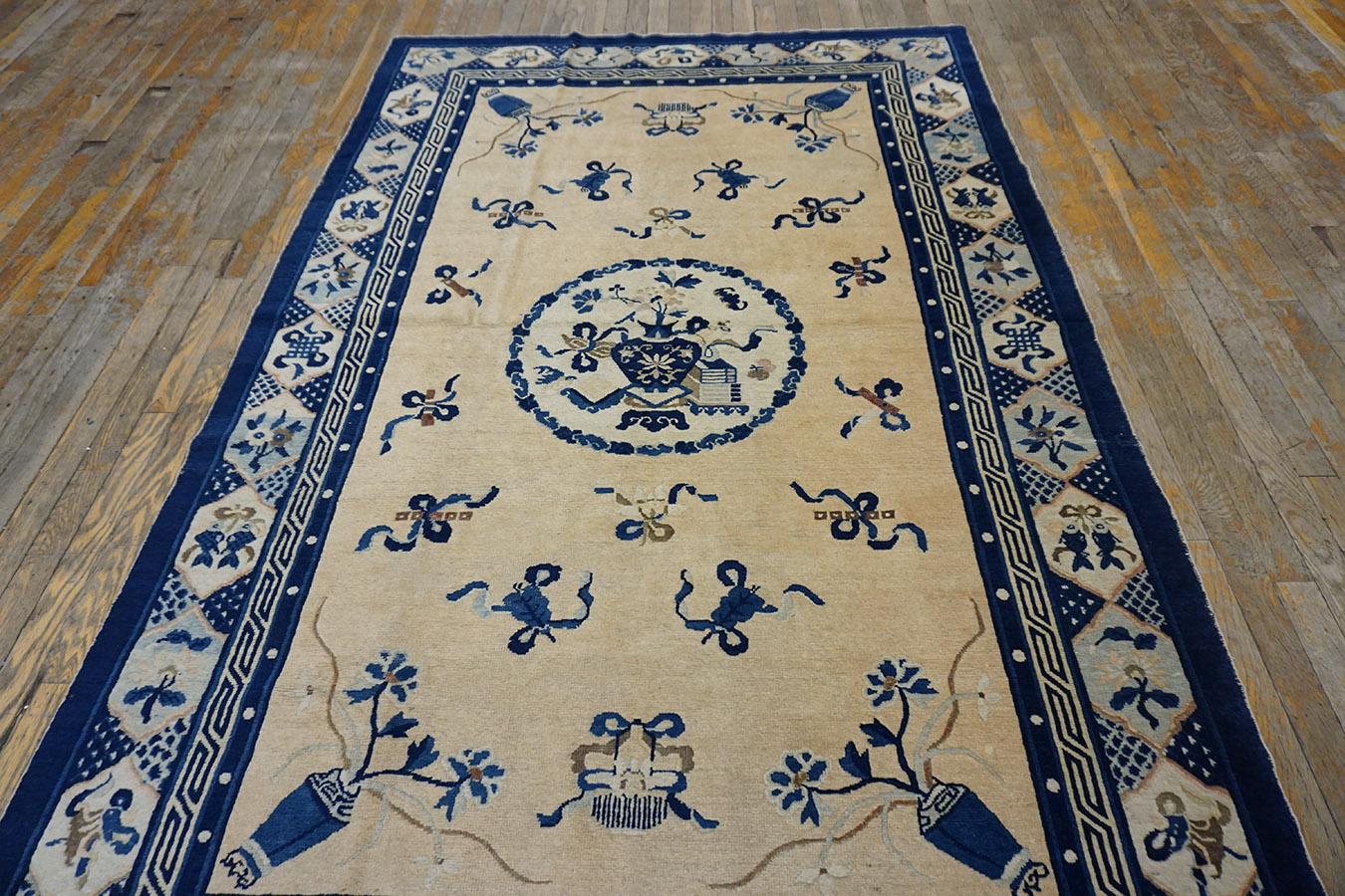 Fin du XIXe siècle Tapis chinois de Pékin de la fin du 19ème siècle ( 5' x 7'10