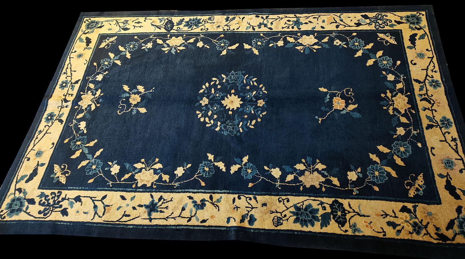 Wool Early 20th Century Chinese Peking Carpet ( 5' x 7'9