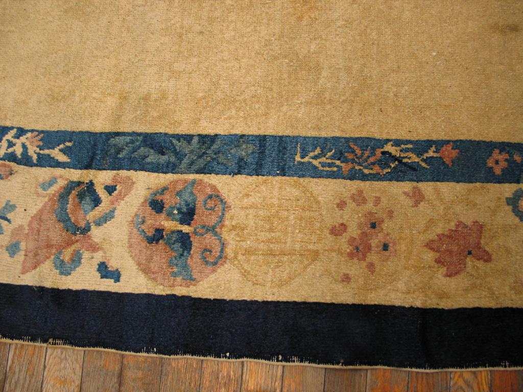 Early 20th Century Antique Chinese Peking Rug For Sale