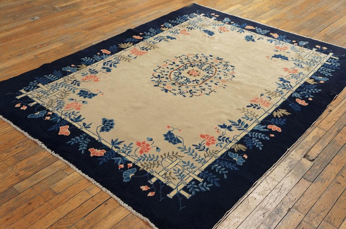 1920s Chinese Peking Carpet ( 5'2