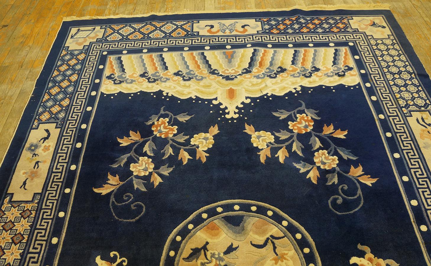 1920s Chinese Peking Carpet ( 6' 1'' x 9' - 185 x 275 cm ) For Sale 6