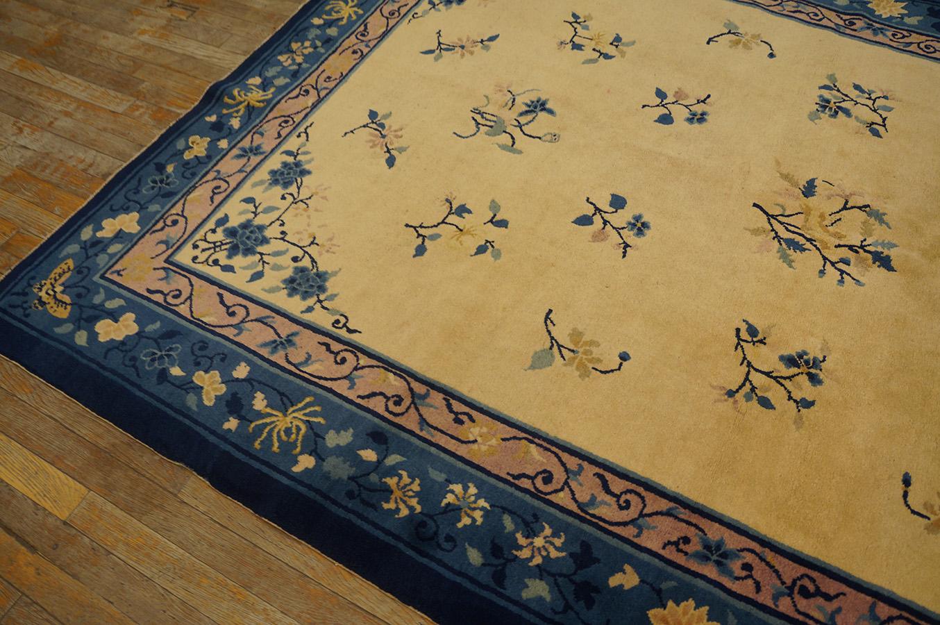 Antique Chinese Peking Rug 6' 2'' x 8' 10'' For Sale 4