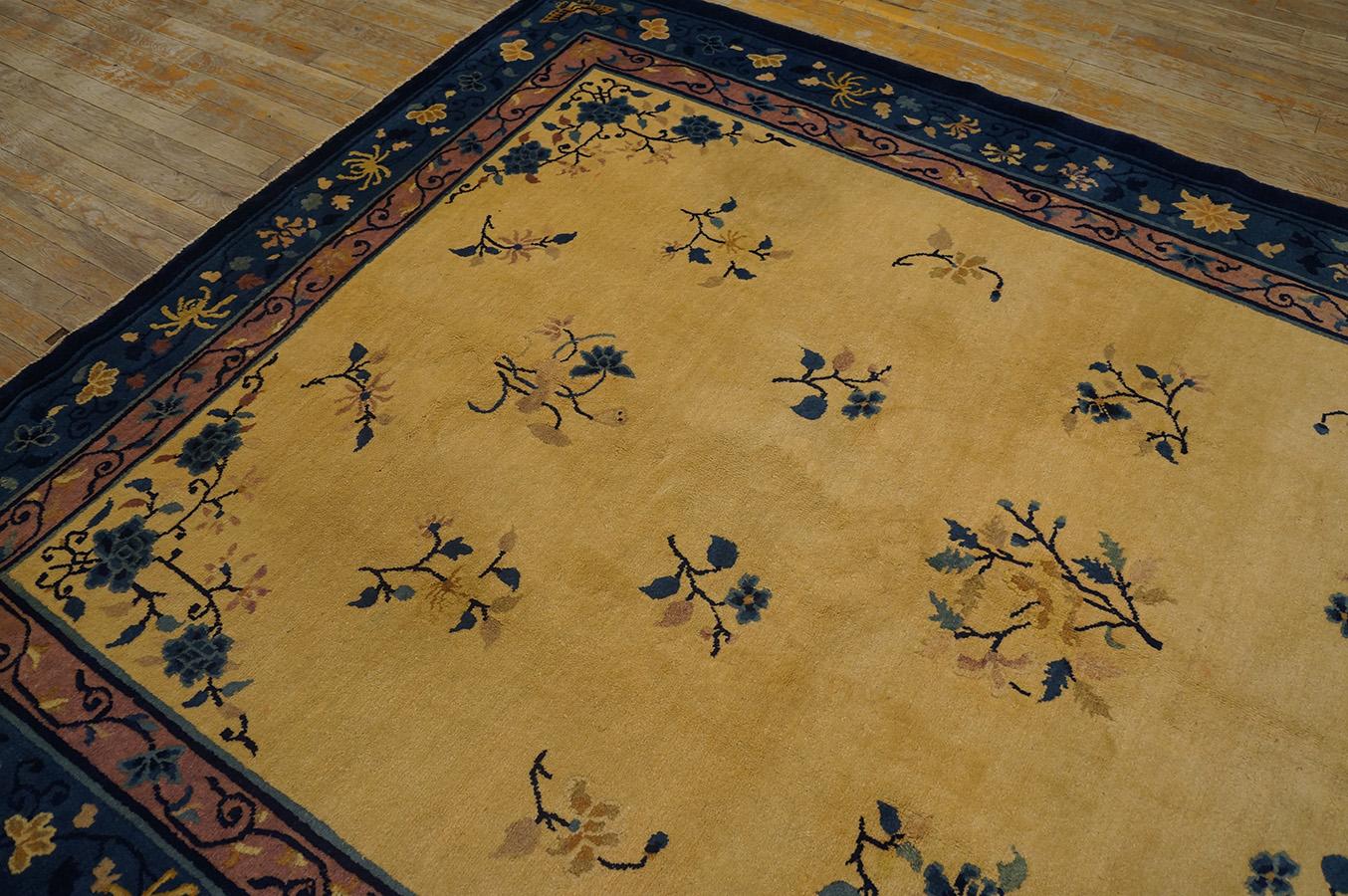 Antique Chinese Peking Rug 6' 2'' x 8' 10'' For Sale 5