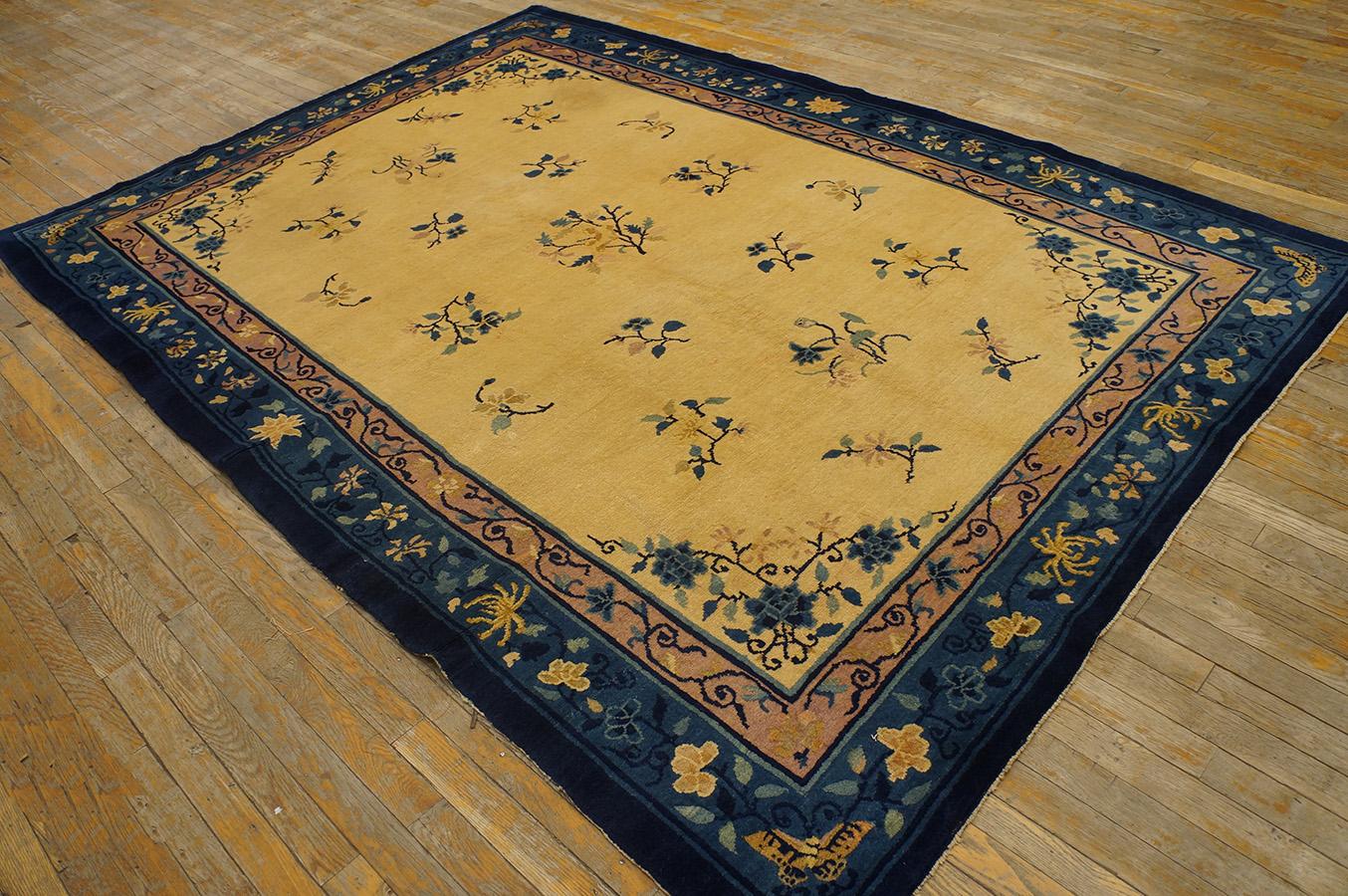 Antique Chinese Peking rug, size: 6' 2'' x 8' 10''.
