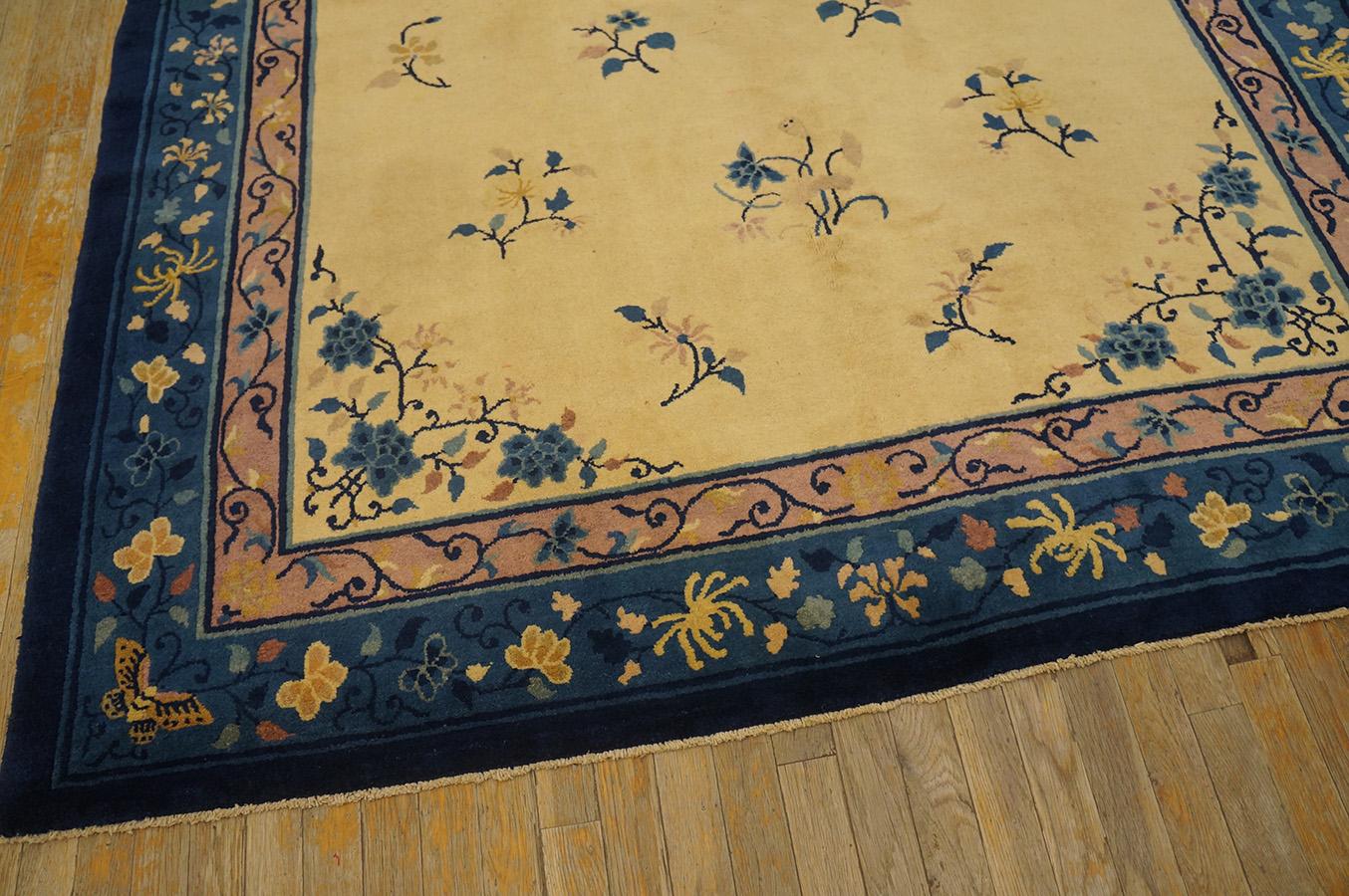 Antiker chinesischer Peking-Teppich 6' 2'' x 8' 10'' (Handgeknüpft) im Angebot