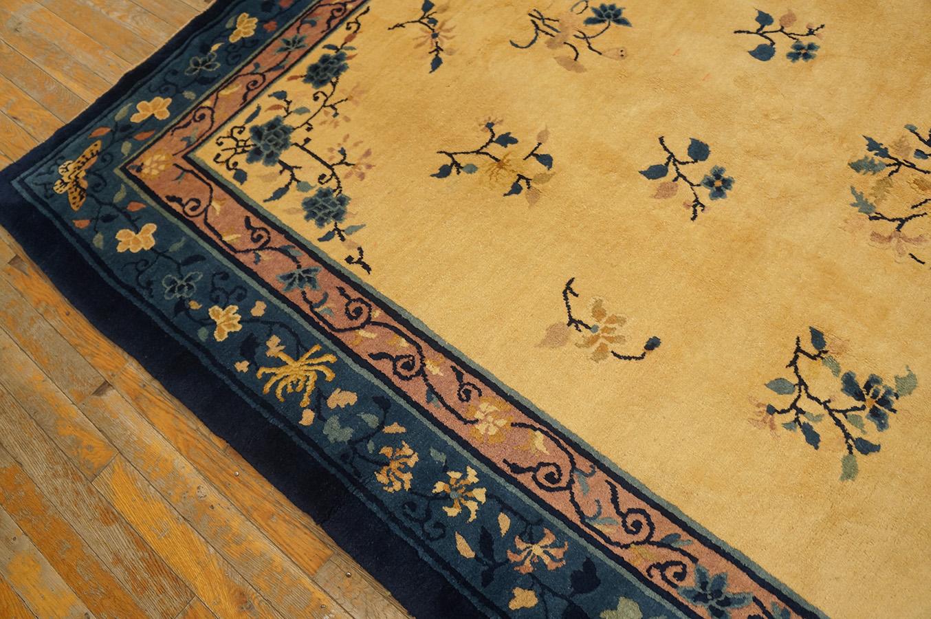 Antique Chinese Peking Rug 6' 2'' x 8' 10'' For Sale 3