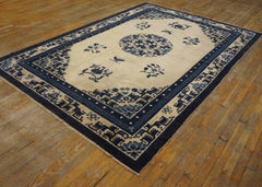 Tapis Pékin du début du 20e siècle chinois (chinois de Mongolie) (6''5 x 9''-195 x 275)