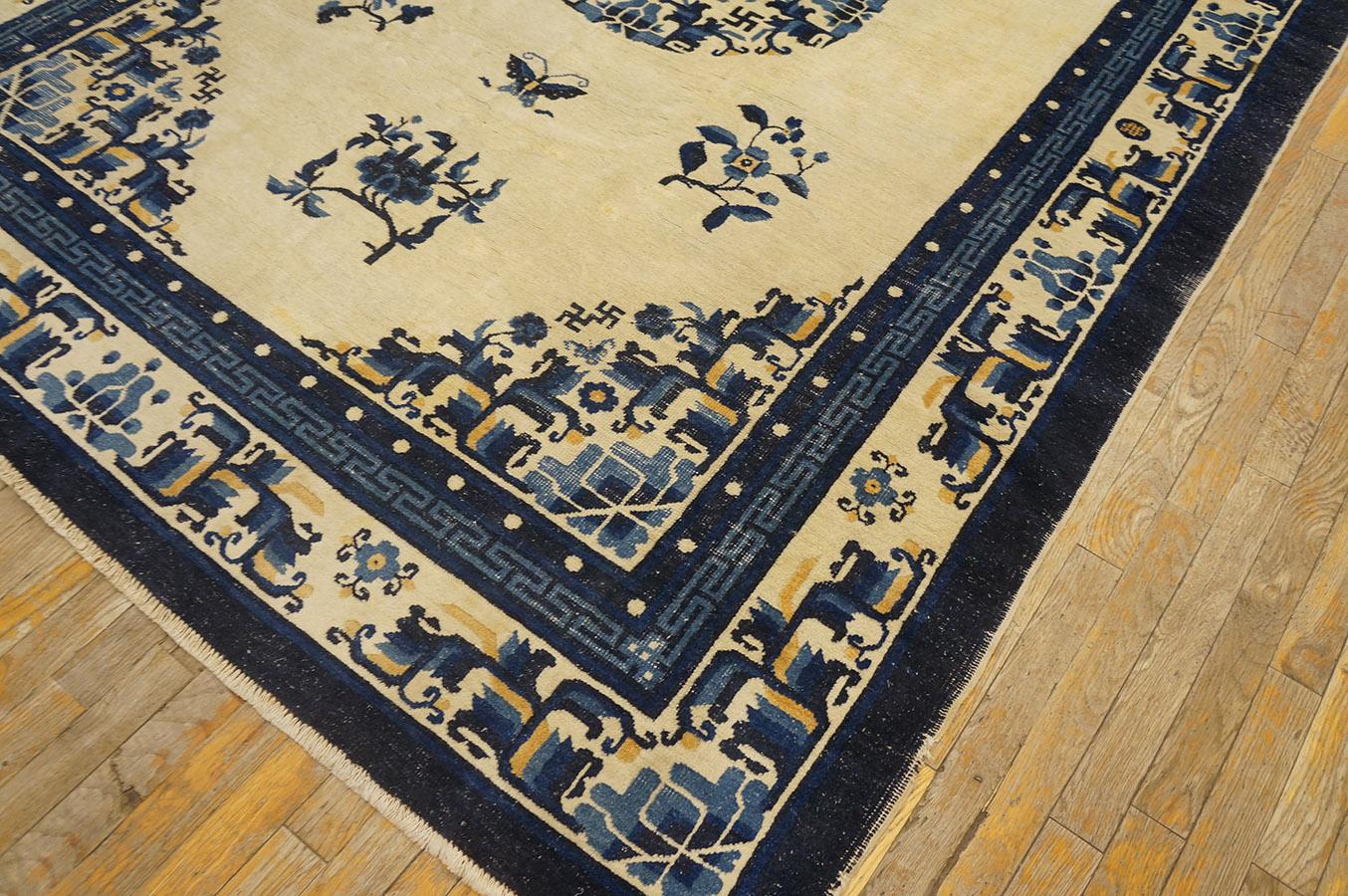 Chinesischer ( mongolischer) Peking-Teppich des frühen 20. Jahrhunderts (6''5 x 9''195 x275) im Zustand „Gut“ im Angebot in New York, NY