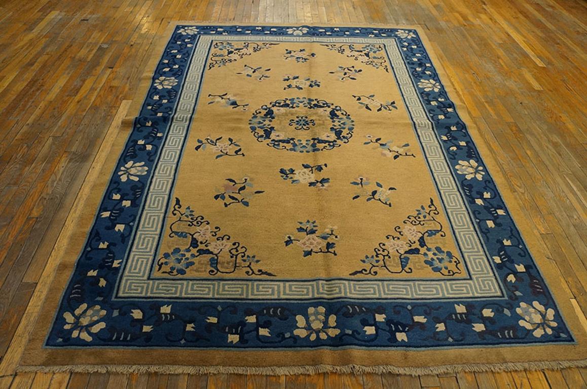 Hand-Knotted Early 20th Century Chinese Peking Carpet ( 6' x 8'8