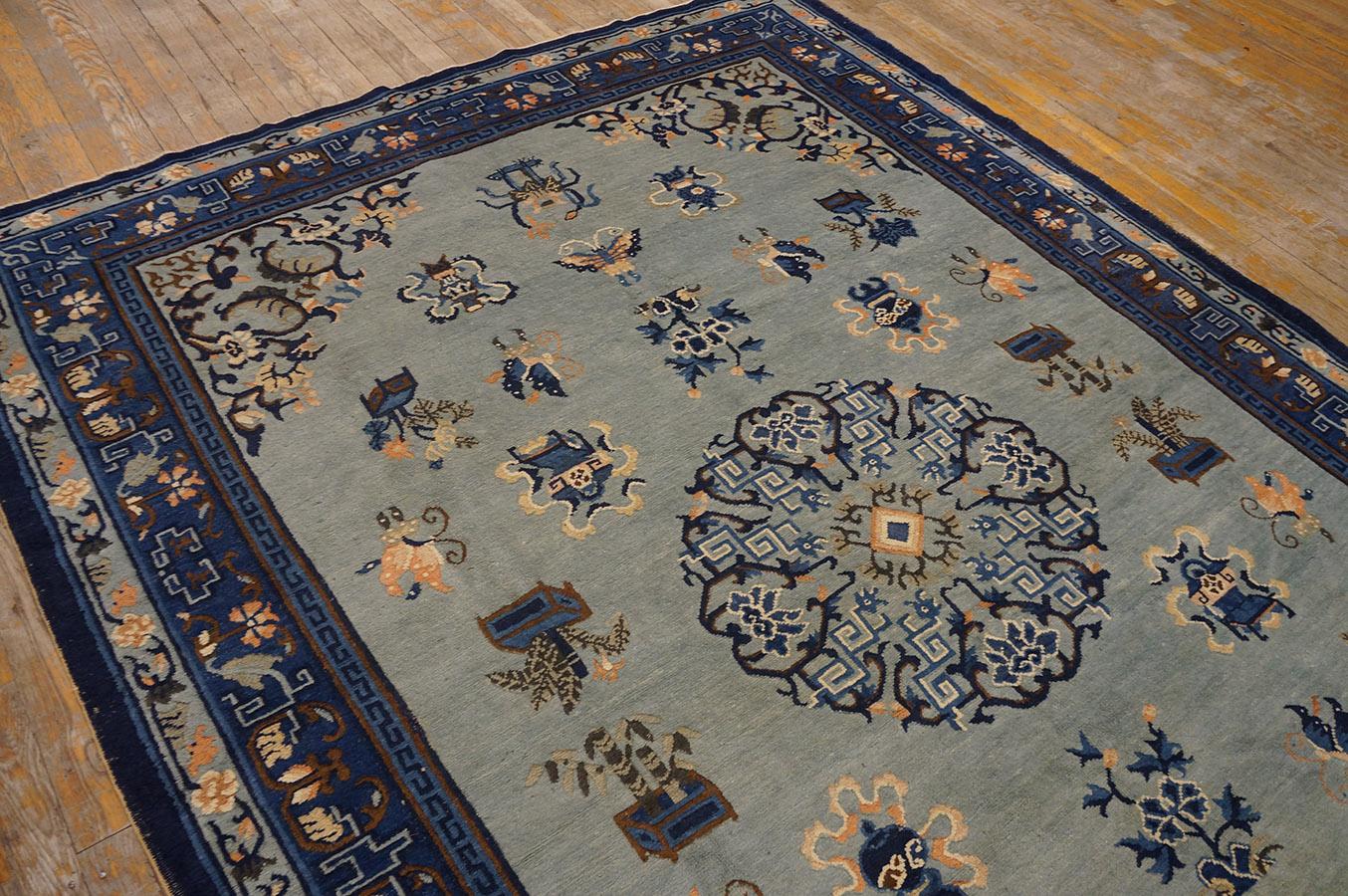 Wool Late 19th Century Chinese Peking Carpet ( 6' x 8'6