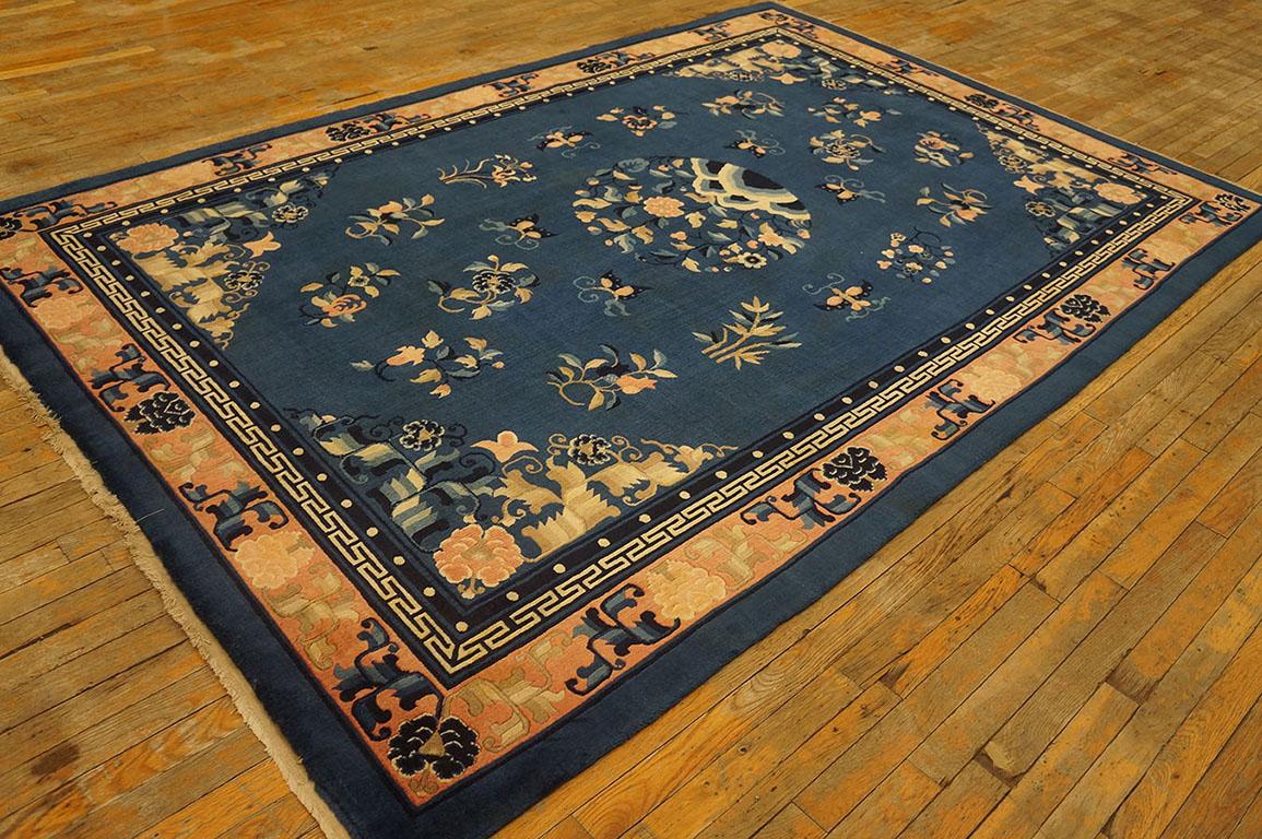 Antiker chinesischer Peking-Teppich, Größe: 6'2