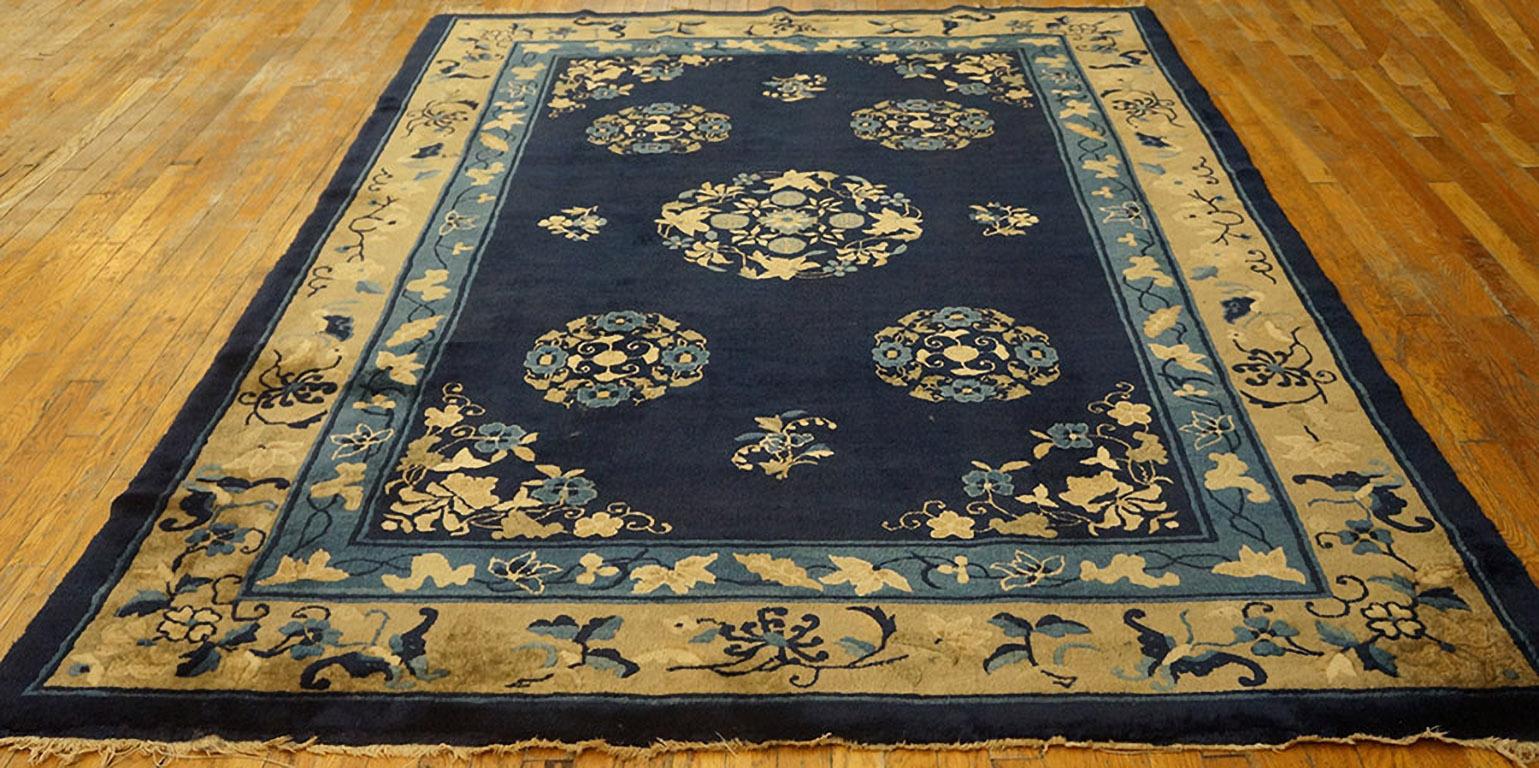 Antique chinois - tapis de Pékin, taille : 6'3