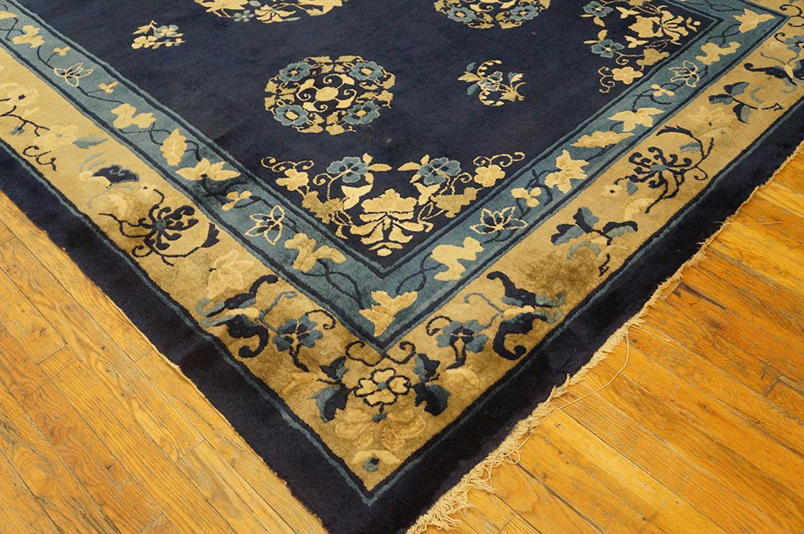 Hand-Knotted Antique Chinese Peking Rug 6' 3